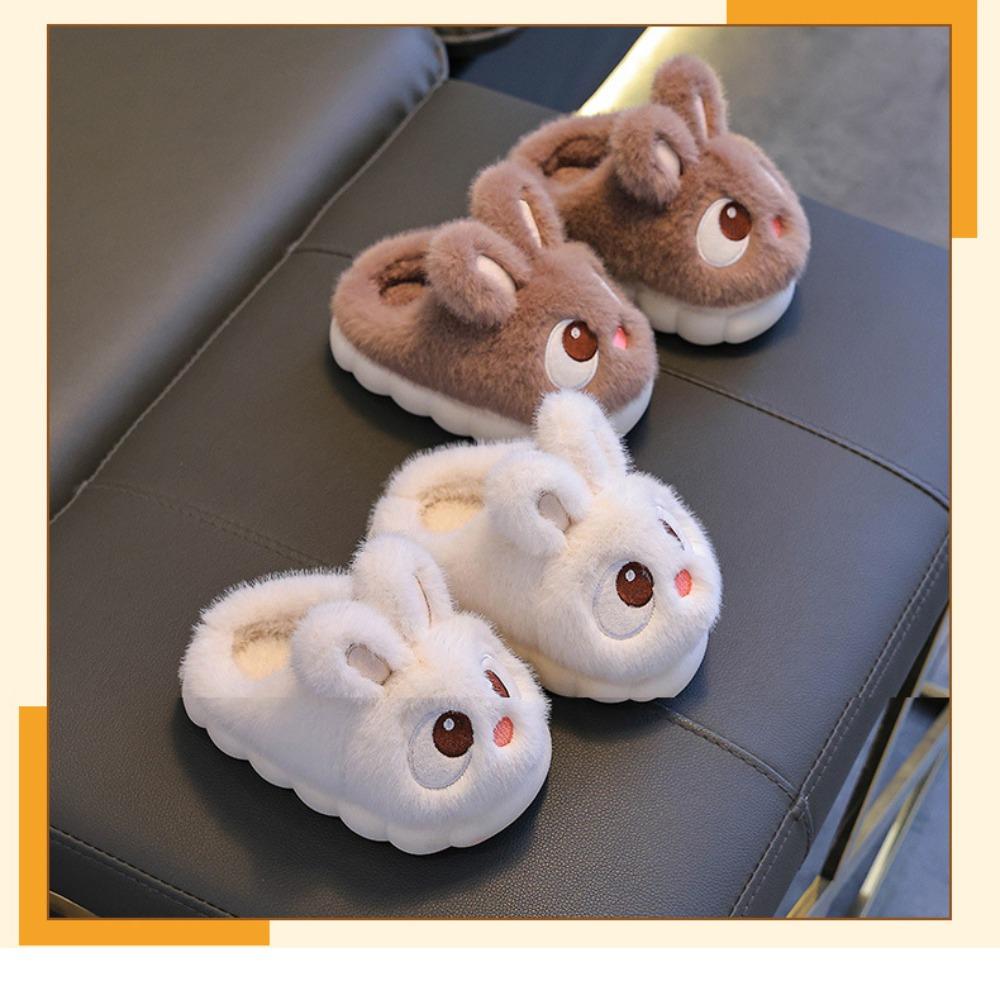 Anti Slip Winter Slippers Home Slippers Warm Shoes Cute Fluffy Slippers  Boys