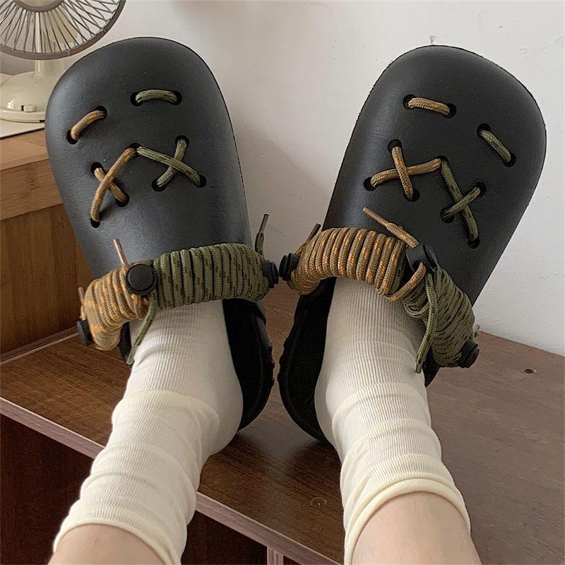 Fashion Round Toe Sandals Soft Thick Comfortable Woman Slippers On Sale H Sandal Designer Luxury Shoes for Women 2025 Slides Promotion