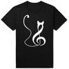 T-shirt Graphique Chat Amoureux Note de Musique Drôle 100% Coton Hommes Femmes Mode Décontracté T-shirt Large Oversize Streetwear