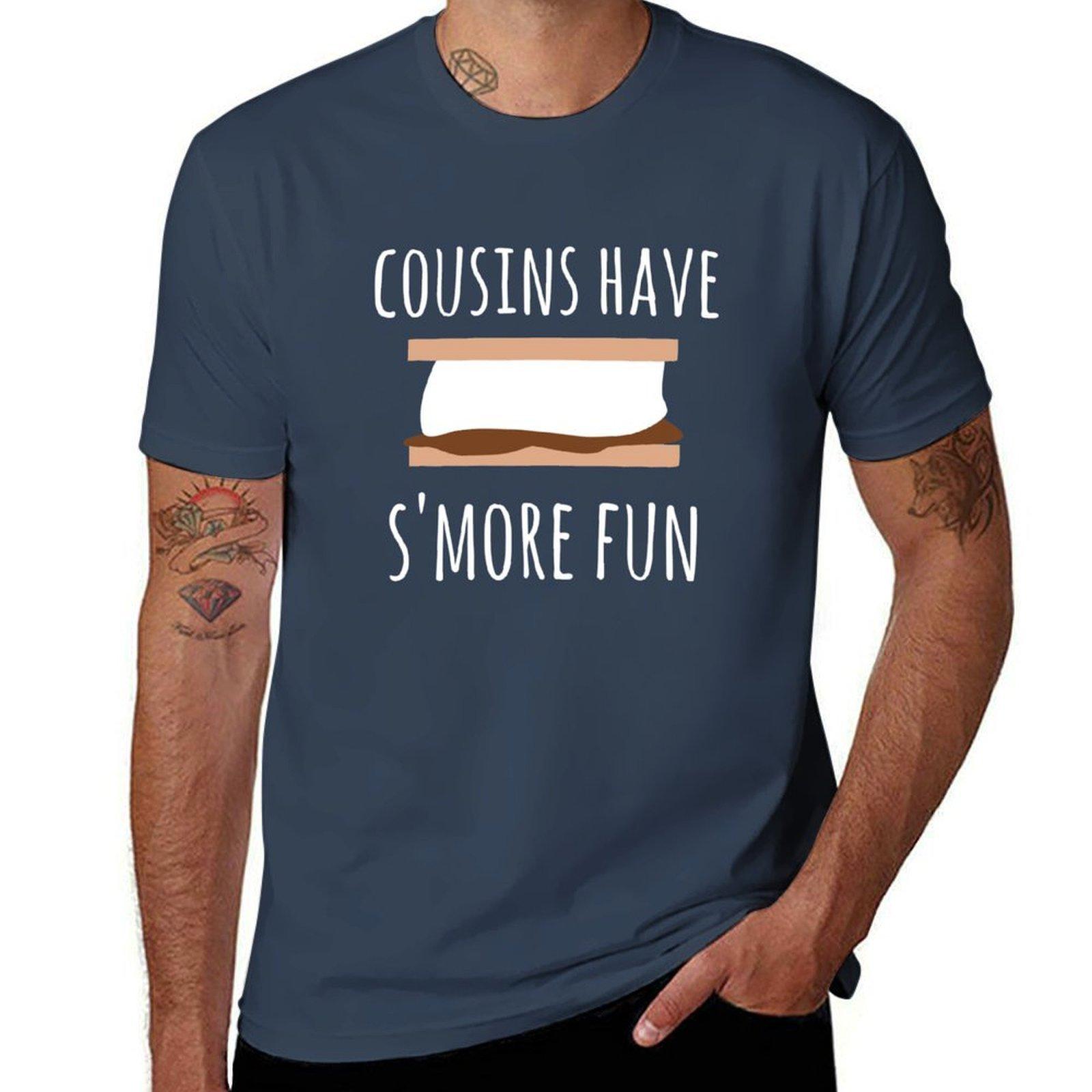 Cousins have S more fun, cousin camping design T-Shirt t shirts for man graphic funny g man t shirts for men T-Shirt S