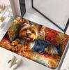 Retro Style Yorkshire Teddy Dog Doormat Carpet Suitable for Bedroom Living Room Entrance Pet Lovers Gift Retro Dog Dog Lovers