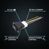 Auto Power Window Control Switch 12V 20A 5 Pin Universal Car Glass Lifter Button Red/ Blue LED Light Interior Replacement Parts