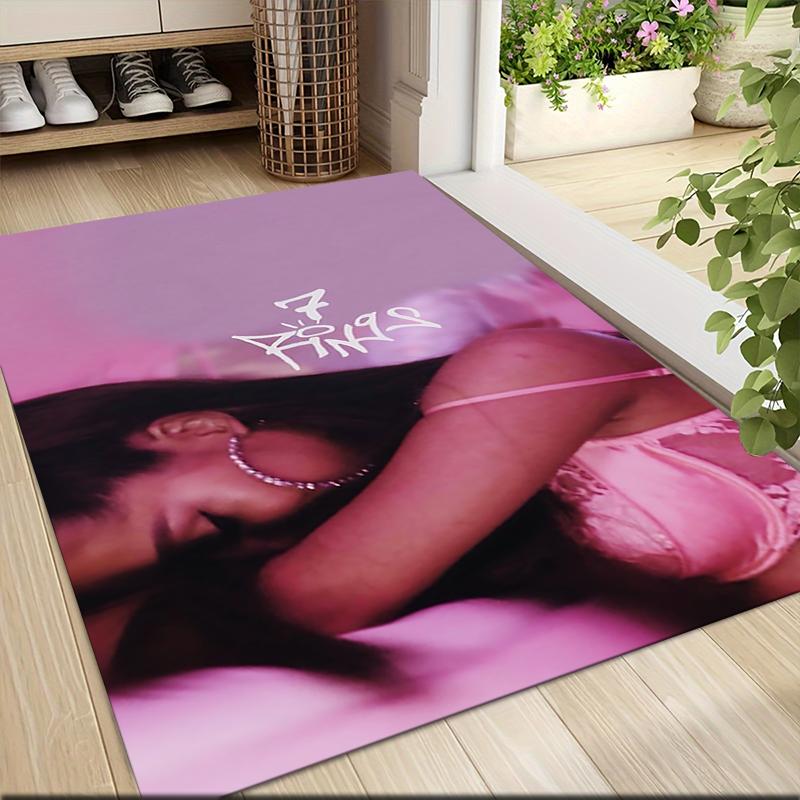 Pink Dreamscape Carpet Rug Soft Washable Antislip Home Living Room Sofa Mats Personalized Christmas Rug