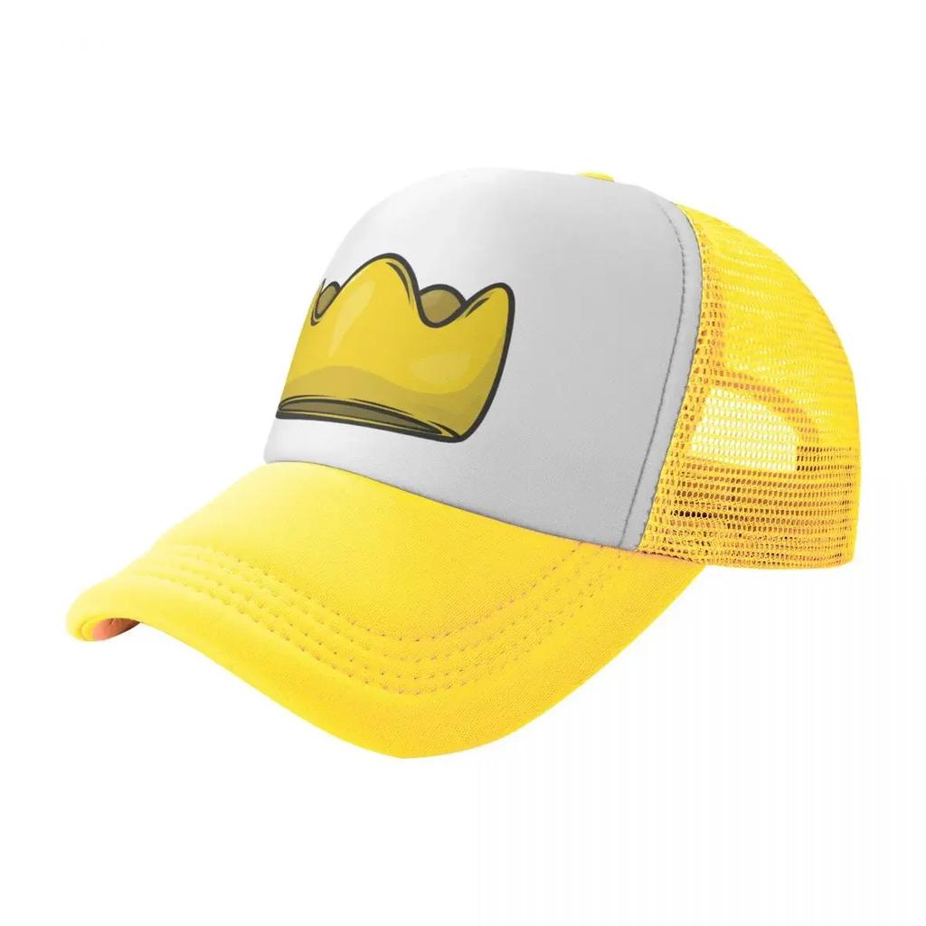 Cute Yellow Crown Baseball Cap black sun hat Luxury Hat beach hat Unisex Caps Women's