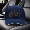 Crazy Letter Sandwich Baseball Cap  Black Adjustable Duckbill Hat  Unisex Fashion Sports Cap for Travel Parties