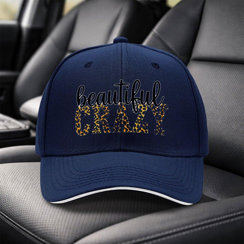 Crazy Letter Sandwich Baseball Cap  Black Adjustable Duckbill Hat  Unisex Fashion Sports Cap for Travel Parties