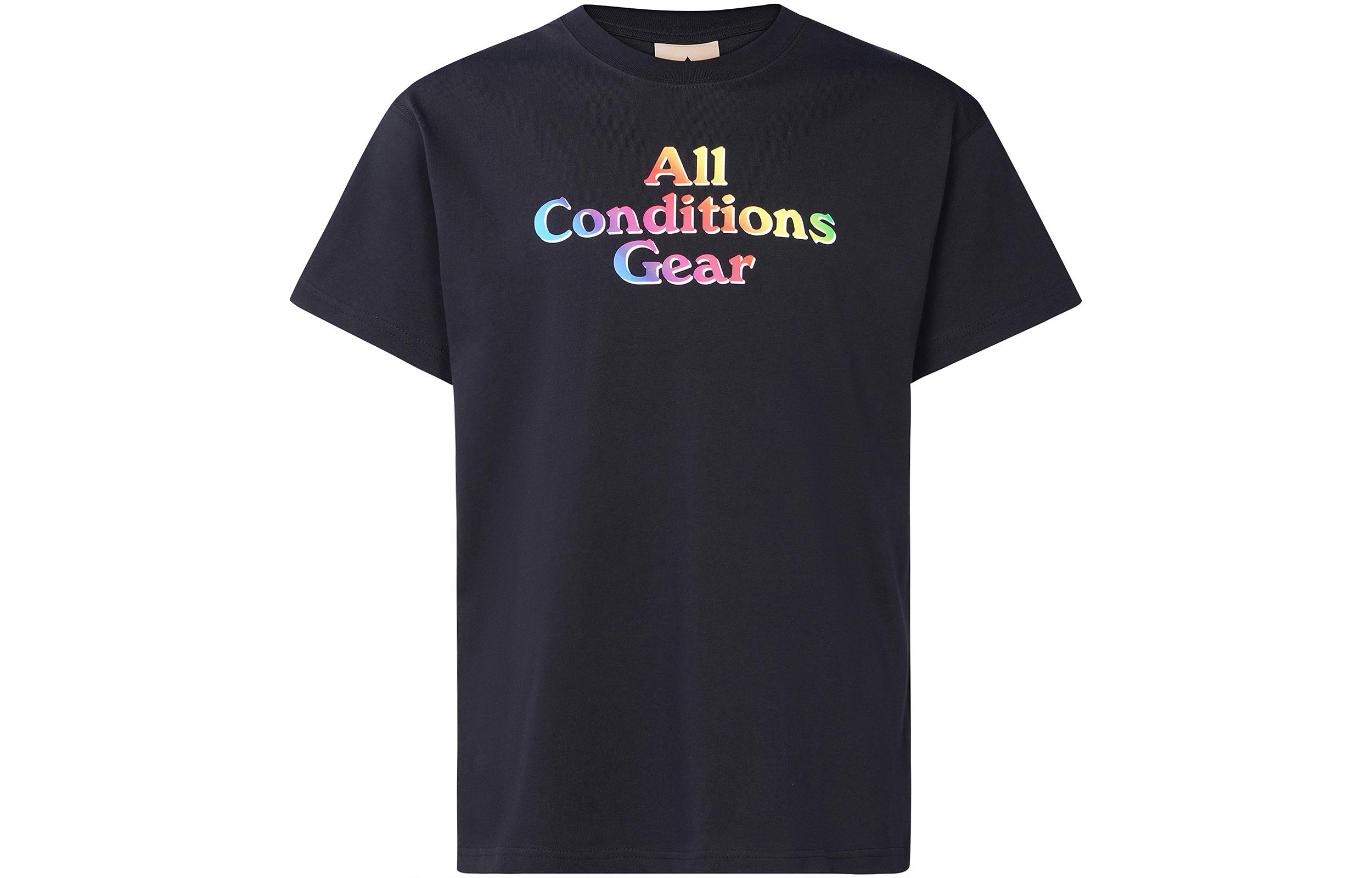 Nike ACG T Shirts Men s Black Crew Neck Moderate Straight Fit CV7548-010 M