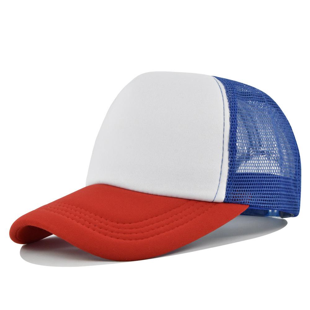 Fashion Desgin Solid Color Sponge Baseball Cap Net Cap Curved Brim Hat Sun Hat Light Mesh Sun Cap Outdoor Women Men
