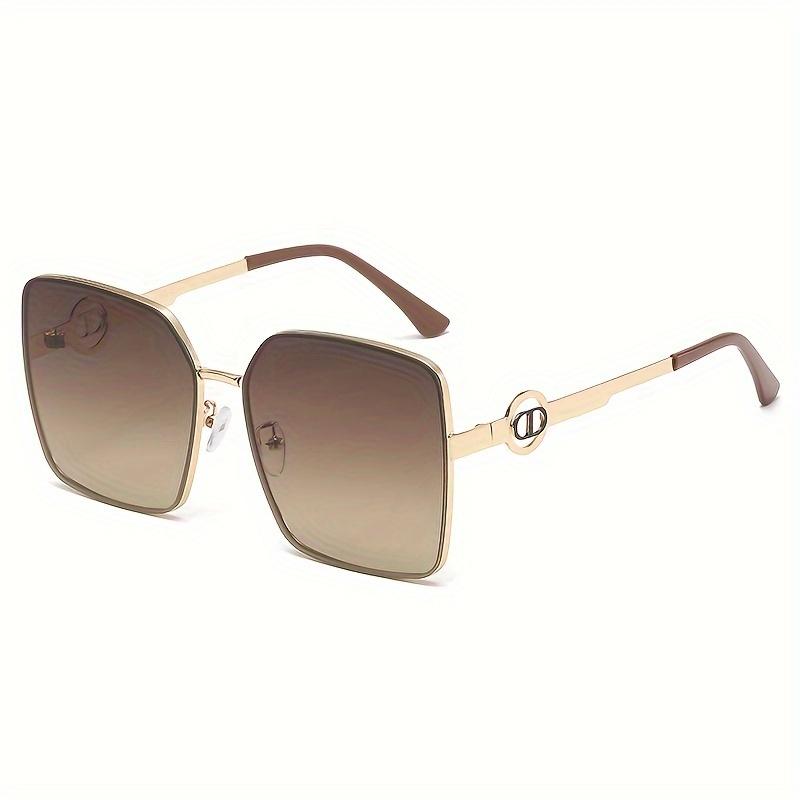

1 new INS style high-end personalized sunglasses metal square UV protection suitable for outdoor sports wear