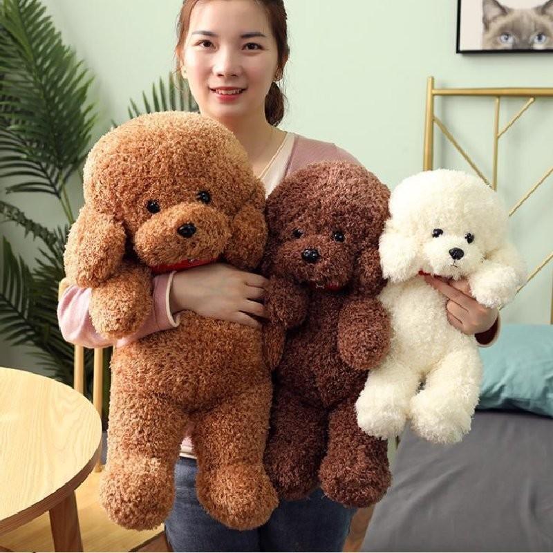Adorable Teddy Dog Plush Toy Cute Sitting Puppy Doll For Girls Soft And Cuddly