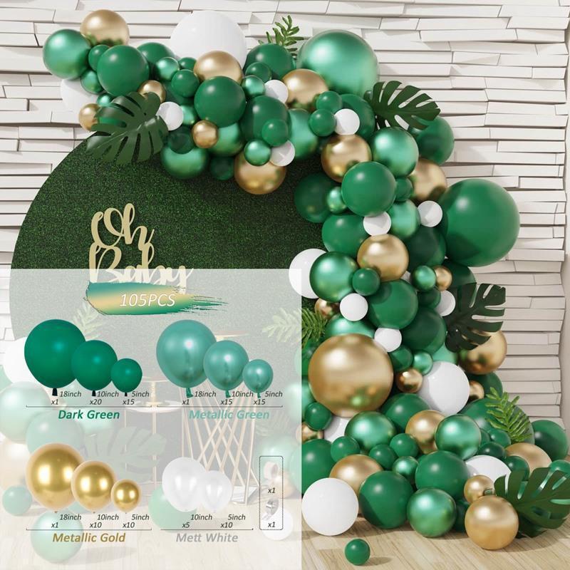 Balloon Set Black Gold New Year Arrangement Balloon Chain Birthday Party Wedding Decoration Arch Latex Material