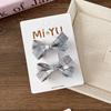2pcs/set Sweet Plaid Kids Girl Hair Clip Korean Fashion Retro Cute Bow Children's Hair Pin Kawaii Hair Accessories Headwear