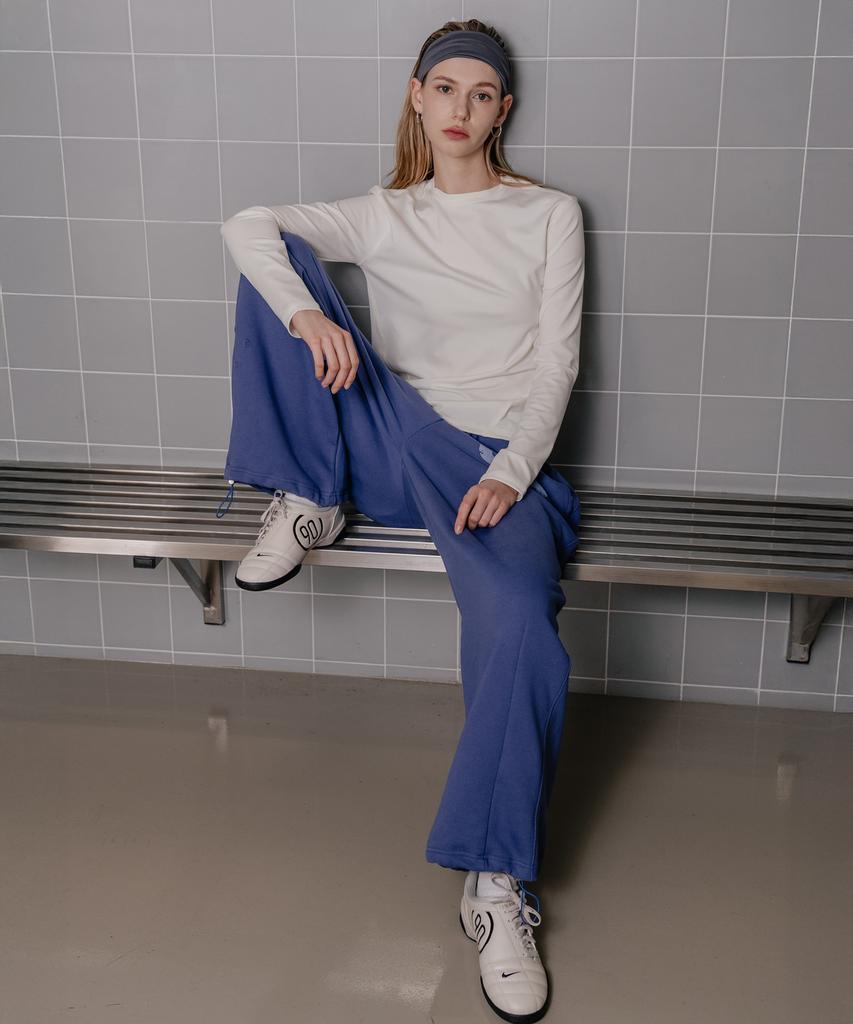 SSIN AND LEE (W) Active Long Sleeve Jersey Top Ivory