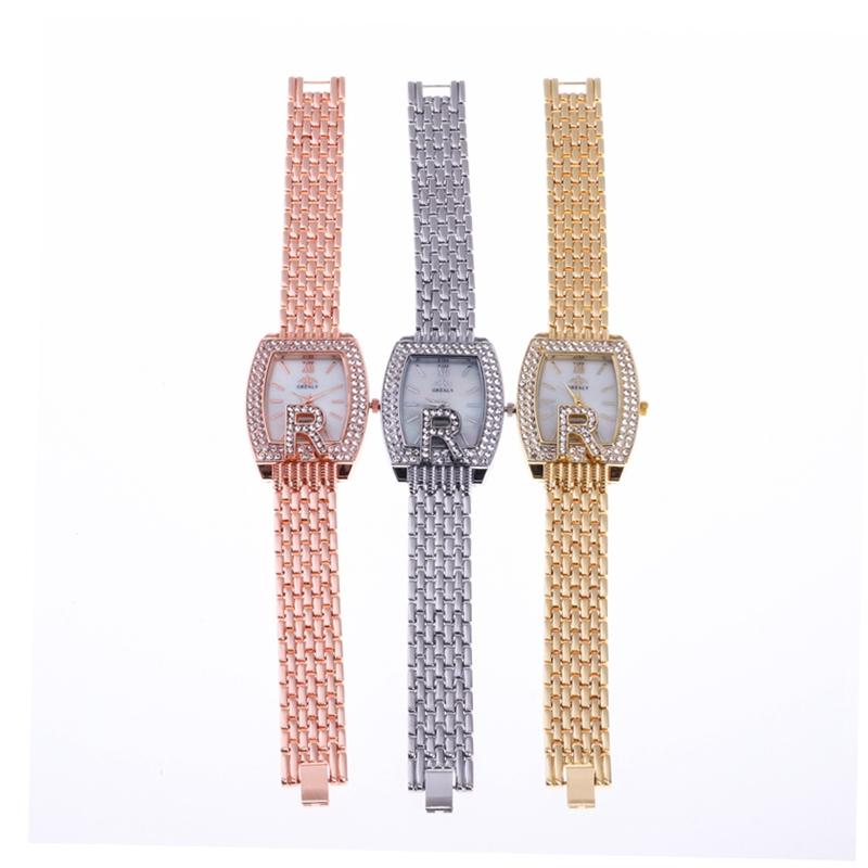 Mode Lässig Stahlband Diamant Damen Uhren Armbanduhr Römische Ziffern Skala Strass Uhr Damen Quarz Armbanduhr Geschenk