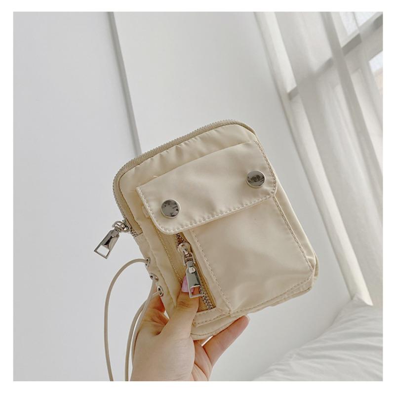 Logo Messenger Small Square Bag Mini Change Nylon Mobile Phone Bag Niche Design Fashion Fanny Pack Women
