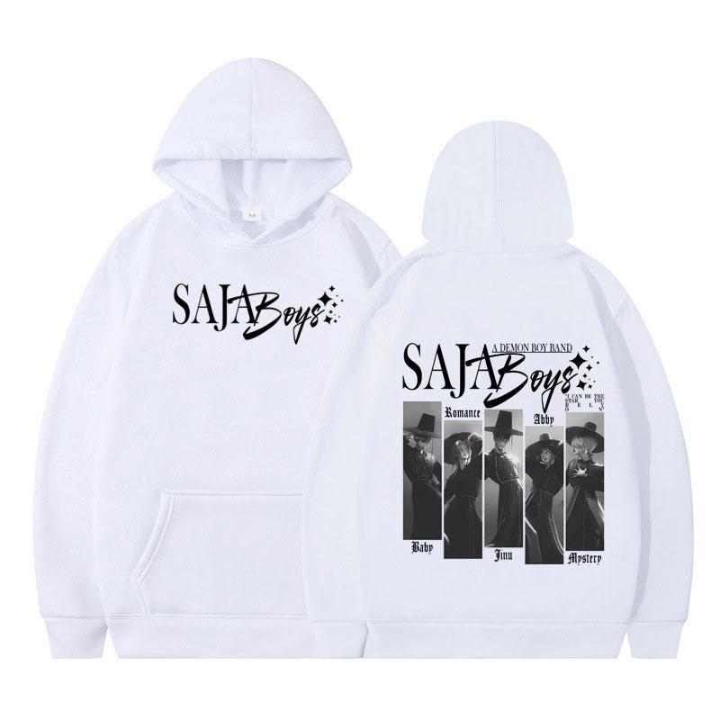 Kpop Demon Hunters Saja Boys Fashion Hoodie Men Women Vintage Pullover Winter Long-sleeved Loose Casual Oversized Sportswear