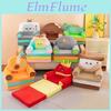Chaise Longue Pliante Peluche Mignonne pour Bébés et Enfants avec Coussin en Coton PP pour Aire de Jeux