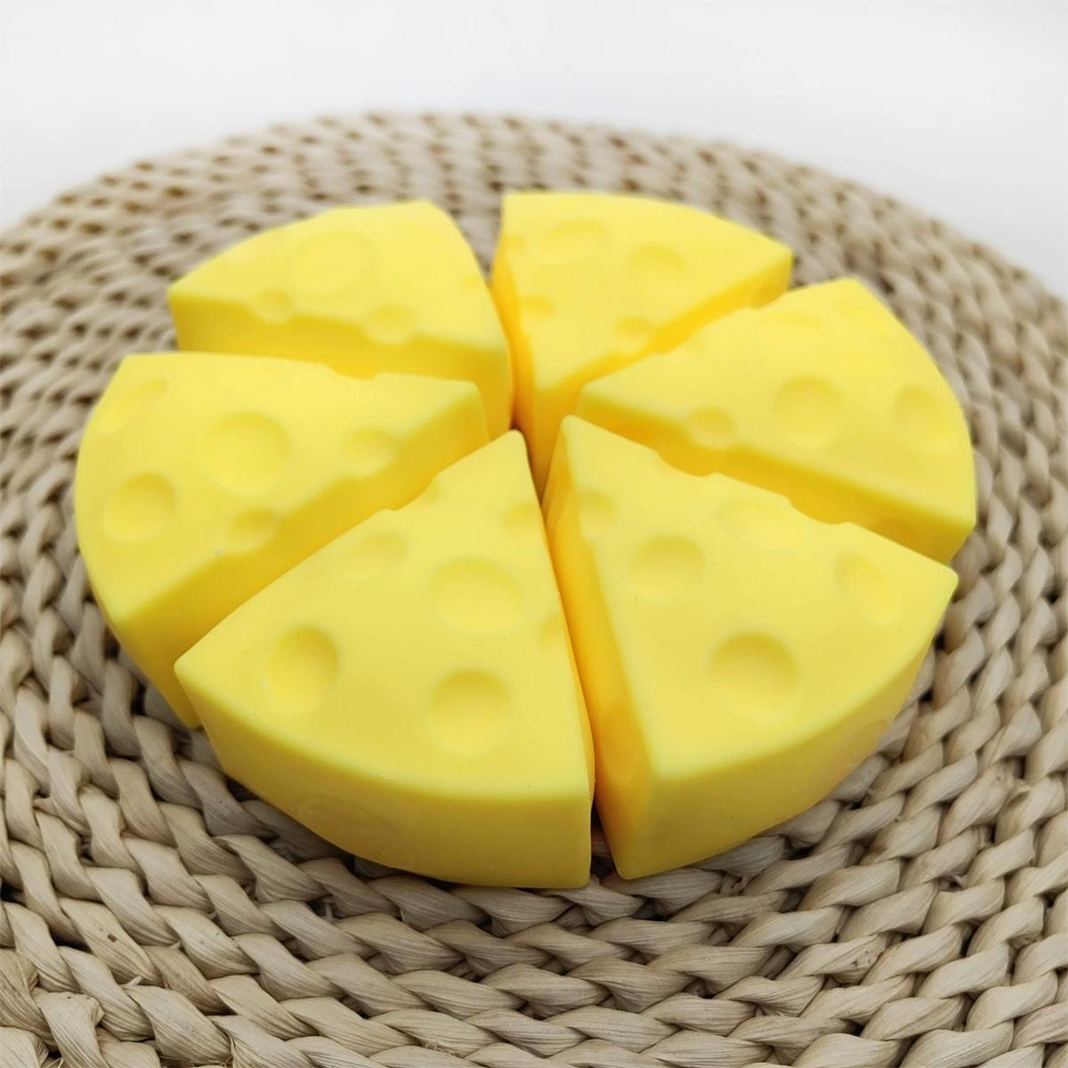 Bai Fen Bai Toys Toys Cheese Squishy Toy Simulation Cheese Squeeze Toy Soft Cute Decompressing Pinching Slow Rebound Sensory Fidget For Adults