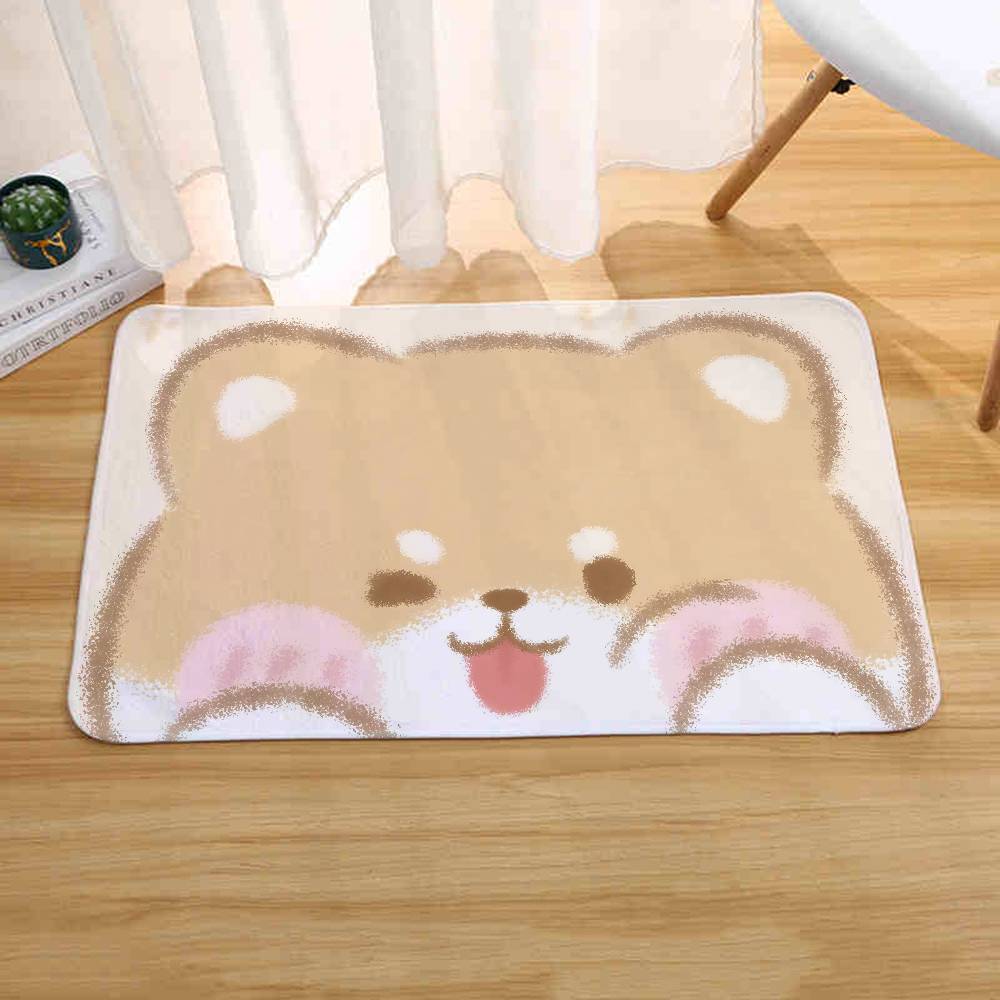 Cartoon Pink Cute Rabbit Bear Dog Floor Mats Home Laundry Rug Carpet For Living Room Decor Lounge Area Antislip Foot Mat Doormat