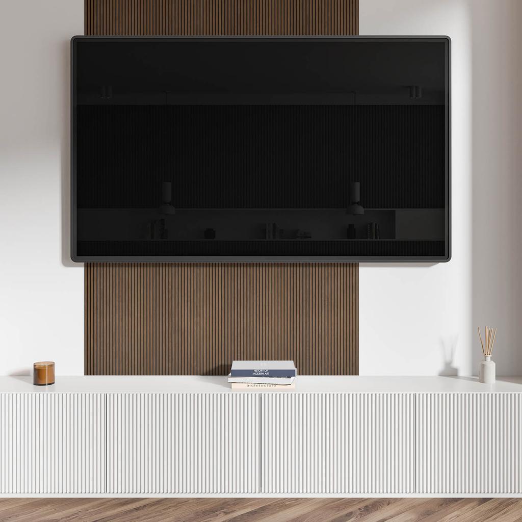 Selbstklebendes Dekorationspanel für schnelle Wandtransformation 100x50 cm Vertikale Holzleisten