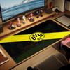 Borussia Dortmund Logo Farbe Mauspads Großes Gaming Tischkissen Rutschfest Laptop Tablet Großes Mauspads XXL Matte Mini PC Spielmatte Mit Verriegeltem Rand