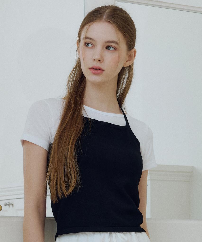 ITOV SEOUL Halterneck Sleeveless Black