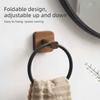 Aluminium Material Towel Holder Rings Round Design Wall Mounted Towel Holder  Household Use