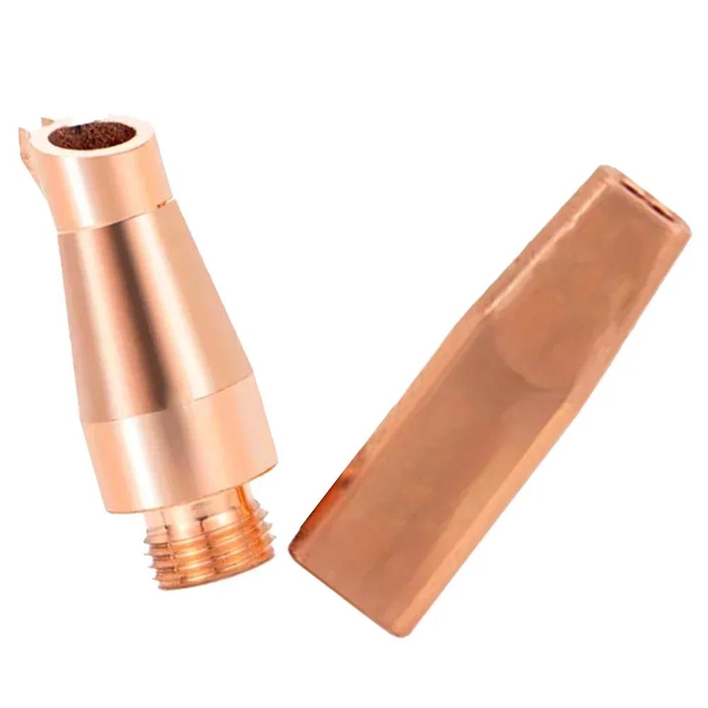 Double Wire Feeding Guide Nozzle SAS Copper Construction Compatible with CQWY SUP21S Welding Head Accurate Welding