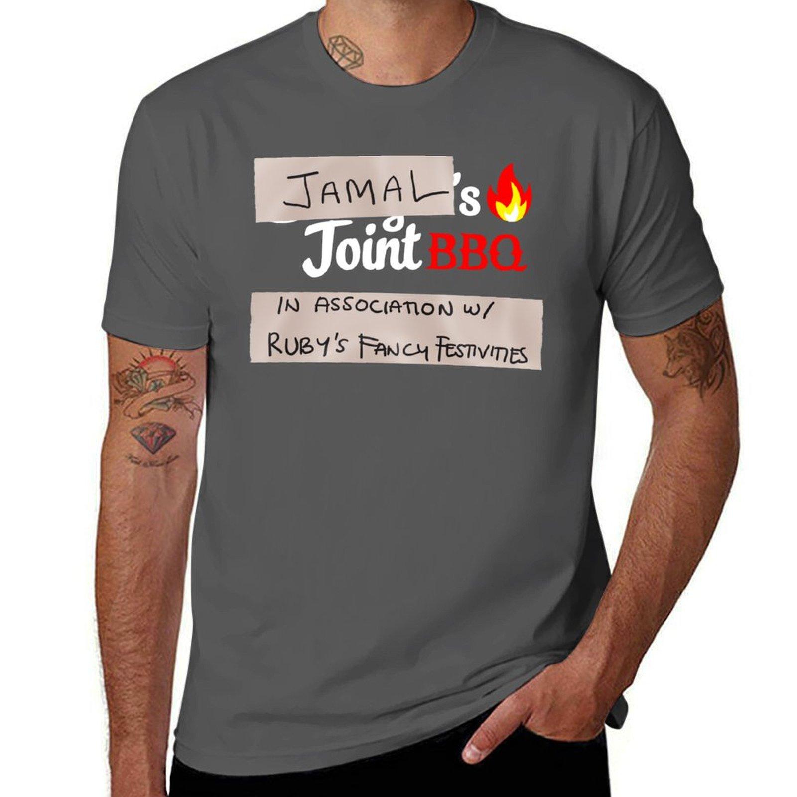 

Jamal s Joint BBQ T-Shirt t shirt for man 100 percent cotton man t shirt cotton high quality T-Shirt 4XL