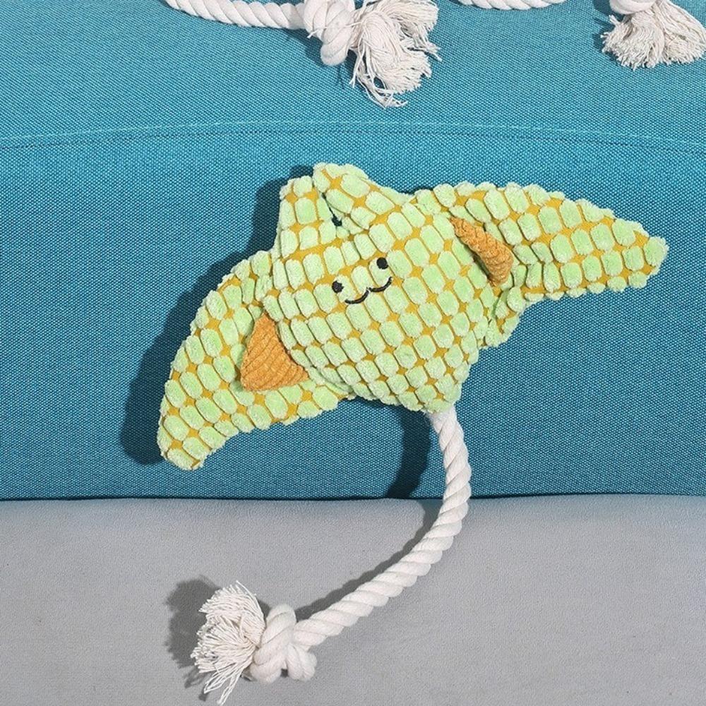 Washable Dog Plush Toy Bite Resistant Corduroy Dog Toy Dog Chew Toy Relieve Boredom