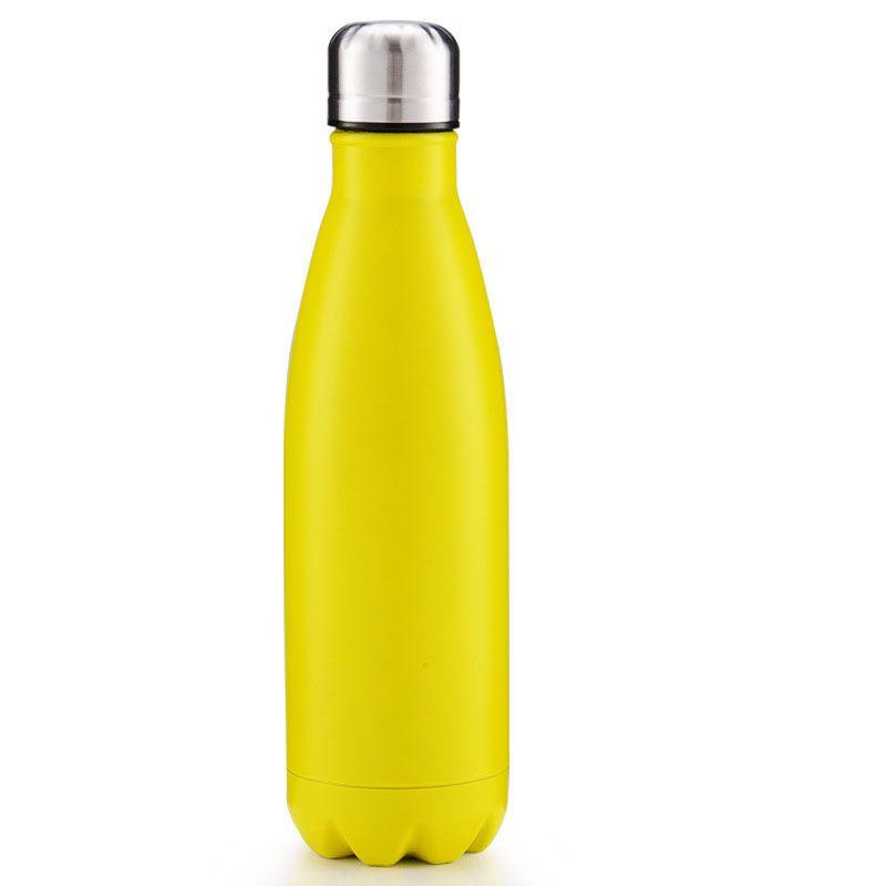 Water Sports 500ml Bottle Double Wall Vacuum Insulated Cola Shape Bottle Water