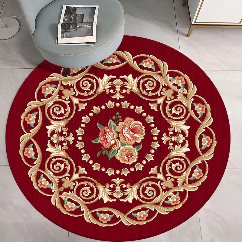 Round Carpet for Living Room Bed Room Floor Carpets Home Decor 3D Printed Rugs Anti-slip Mat