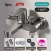 Gunmetal Grey All-Copper Shower Faucet Set