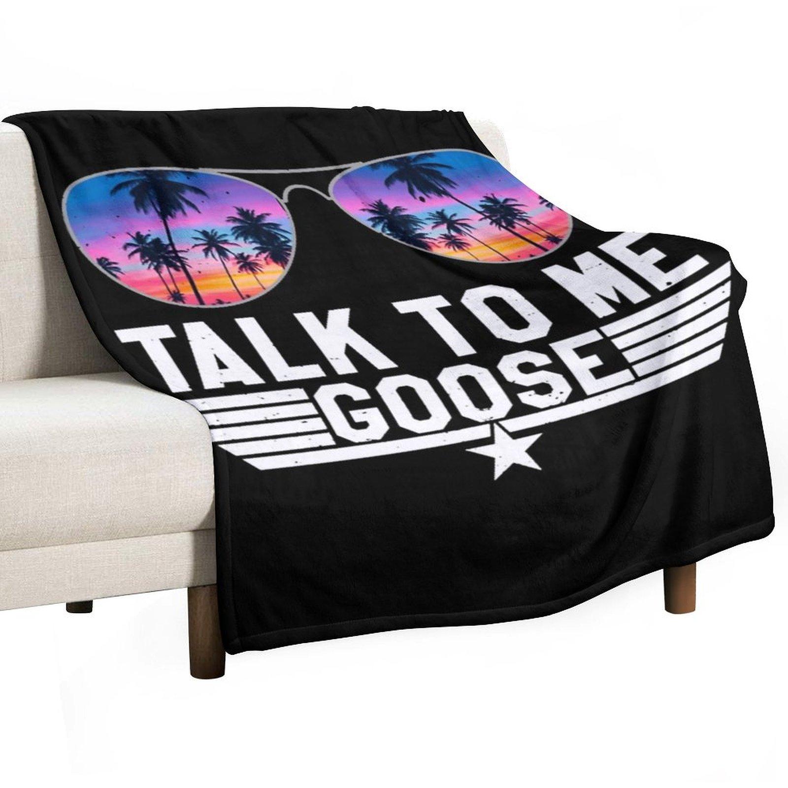 Talk To Me Goose Throw Blanket Sofas Luxury St Polar Flannels Blankets 30x40in