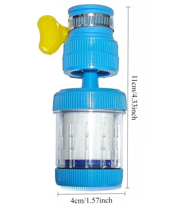

360 ° Rotation Household Tap Water Rotatable and Retractable Universal Water Filter Purifier Splash-proof Artifac Home Kitchen синий