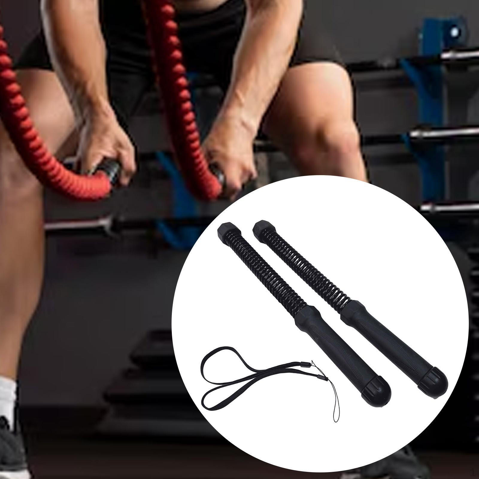 

2x Ropeless Battle Ropes Practical for Home Gym Strength Training Office сірий колір