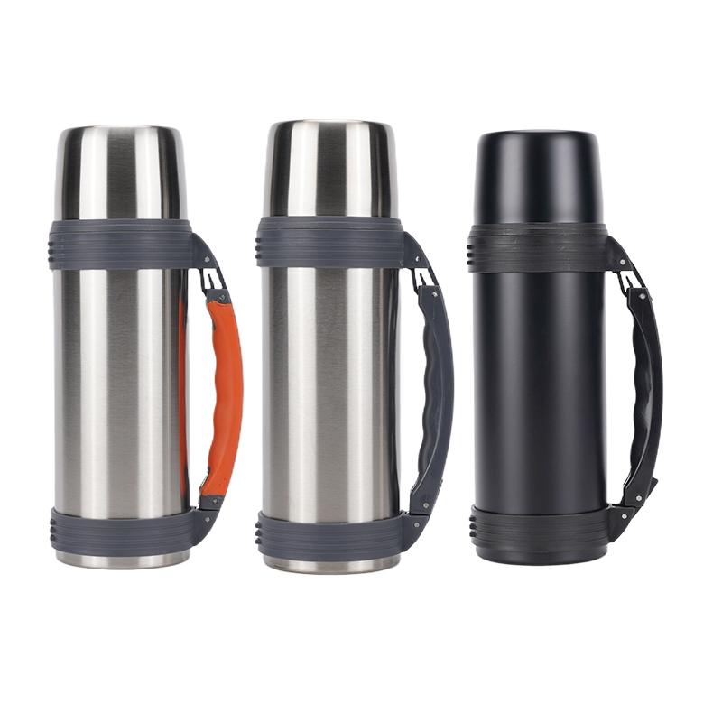 Premium 1.2L Stainless Steel Vacuum Flask, Large-Capacity Insulated Water Bottle with Handle for Travel & Outdoor Adventures