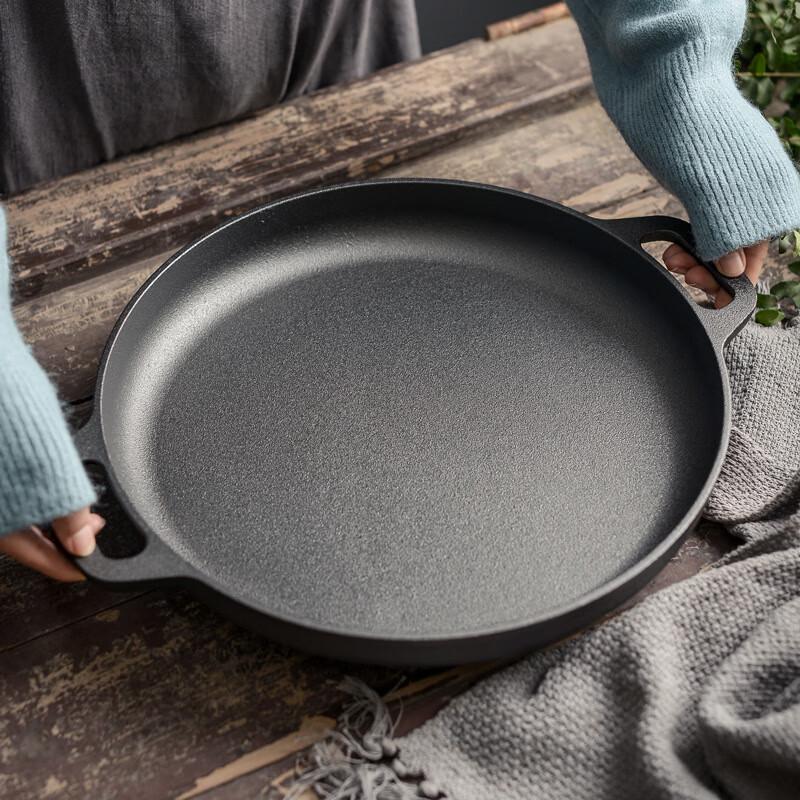 Lilang Thickened Cast Iron Non-Coated Griddle Pan
