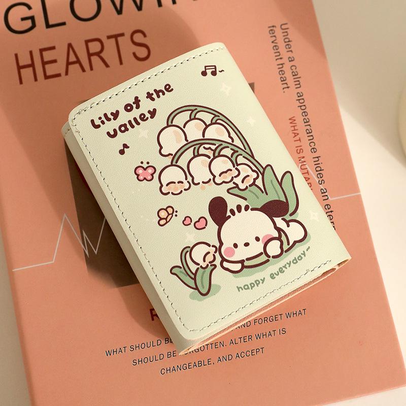 

Многофункциональный мультяшный кошелек-трифолд с собакой: Большая вместимость с несколькими слотами для карт и дизайном «два в одном» для карт и водительского удостоверения