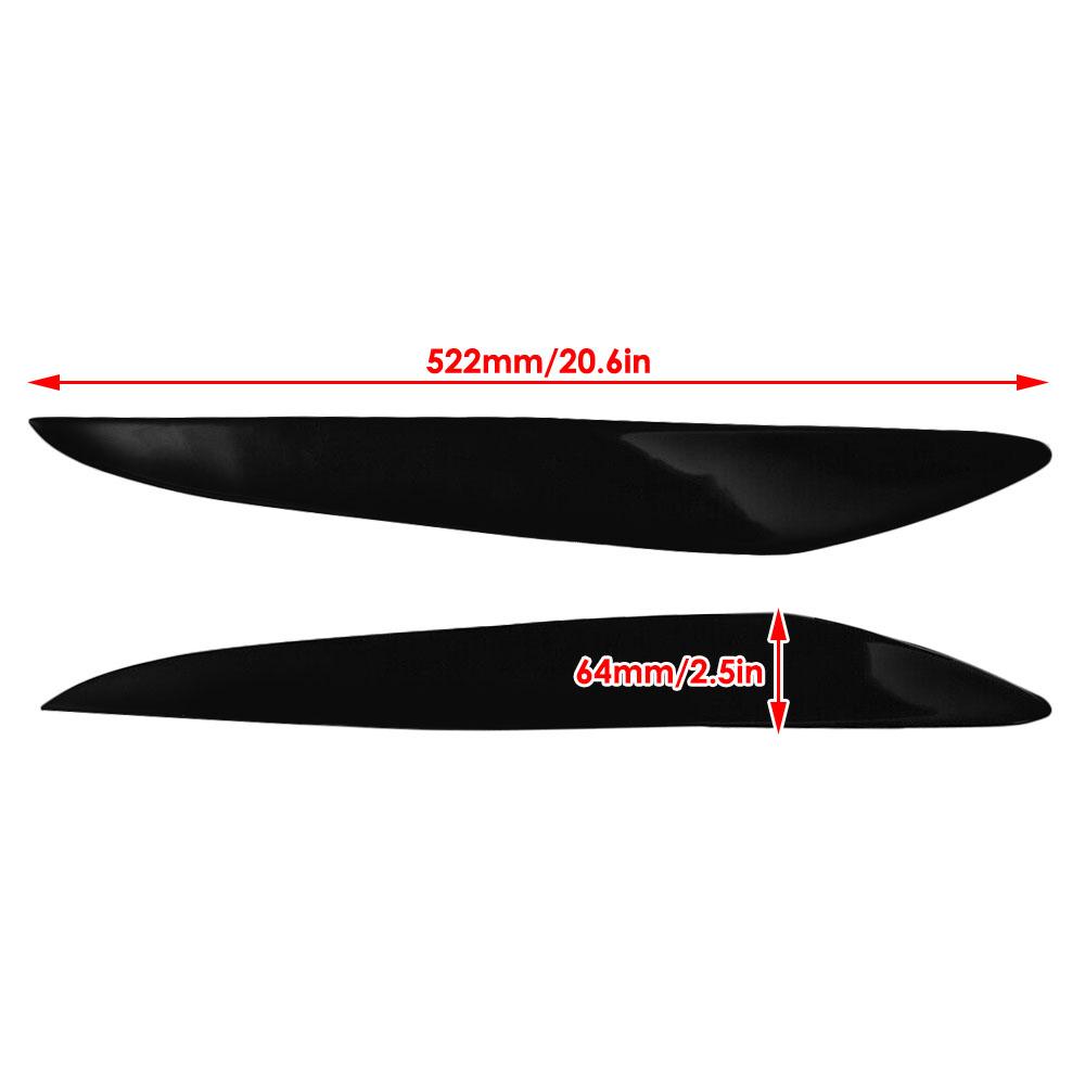 2 buc lucios negru față faruri pleoape sprâncene capac ornamente pentru Mazda 3 Mazda3 JDM 2010 2011 2012 2013 accesorii auto