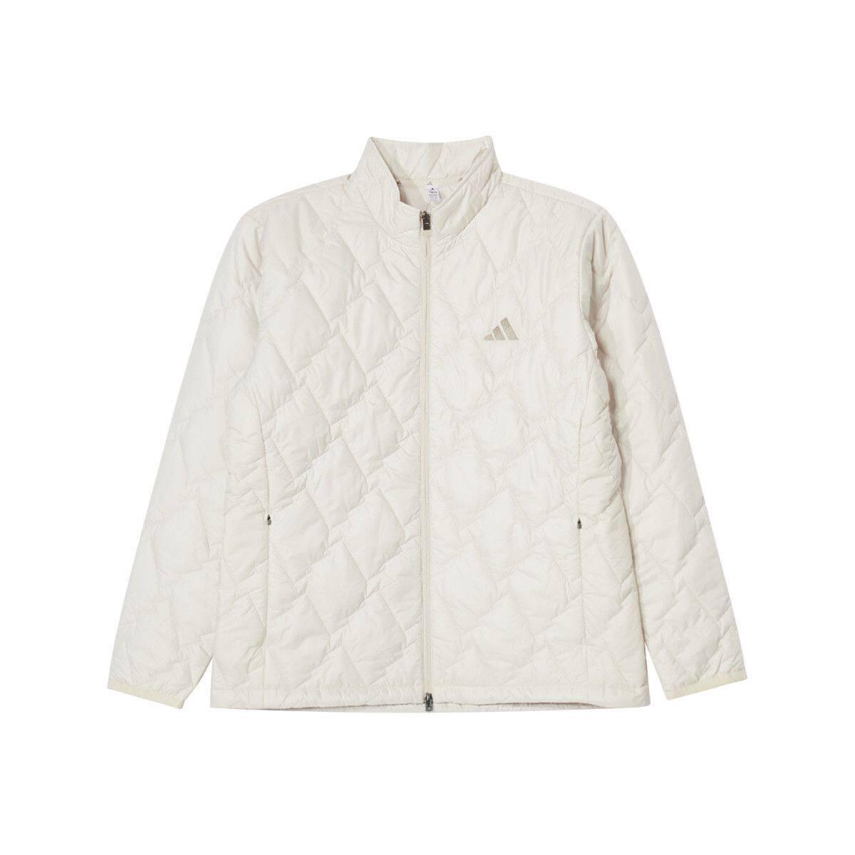 Adidas Comfortable Versatile Golf Sports Casual Stand Collar Zipper Long Sleeve Cotton Jacket Unisex Jacket KD7996 S