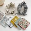 Cotton And Linen Small Square Scarf Silk Scarf Women'S Spring And Autumn New Style Artistic And Versatile Fashionable Temperament Headband Scarf