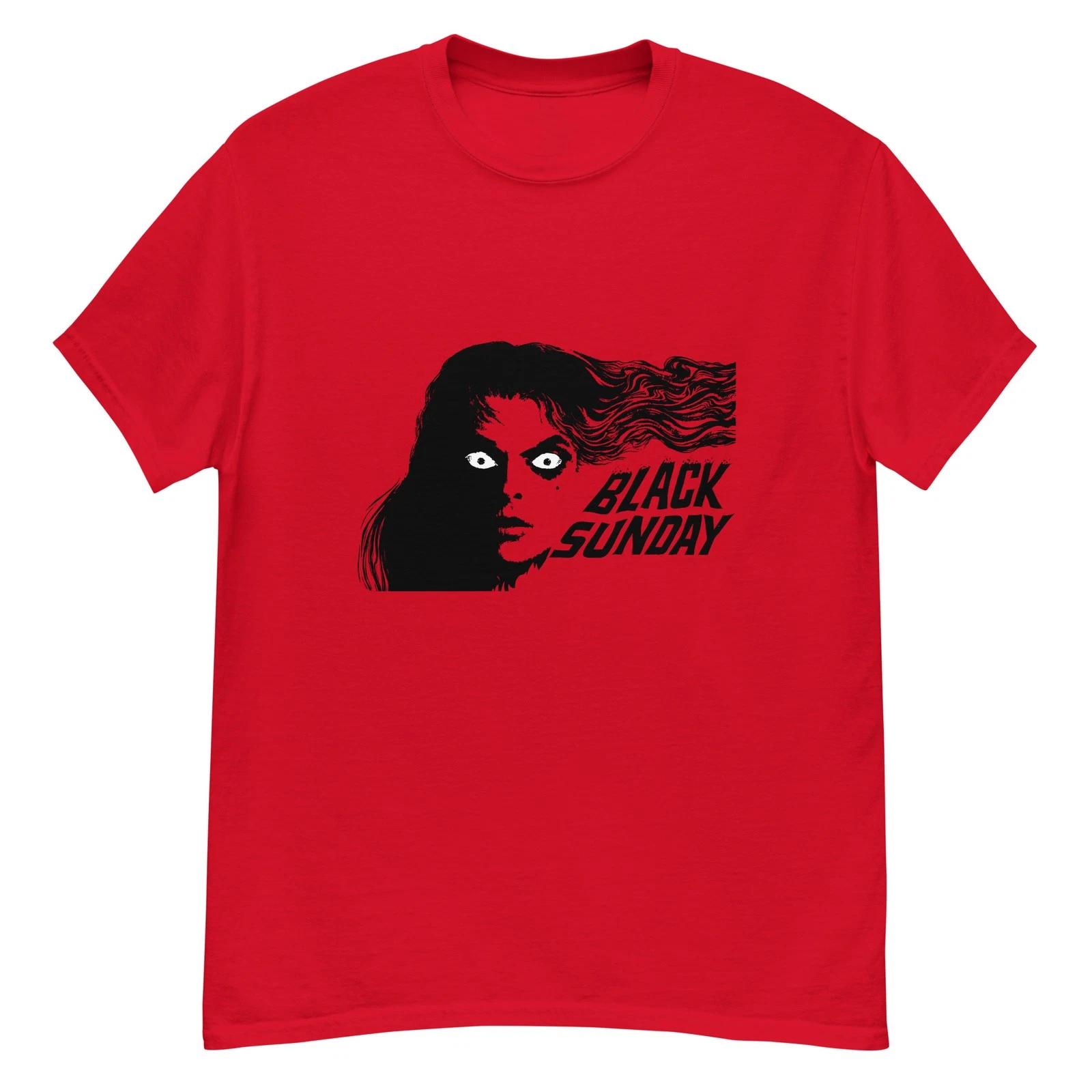 Black Sunday cult horror film fan art red t-shirt 2XL