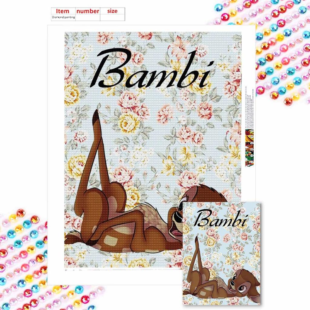 5D Diy Diamond Painting Bambi The Fawn Full Drill Rhinestones Mosaic Embroidery Handmade Products Home Decor Gift