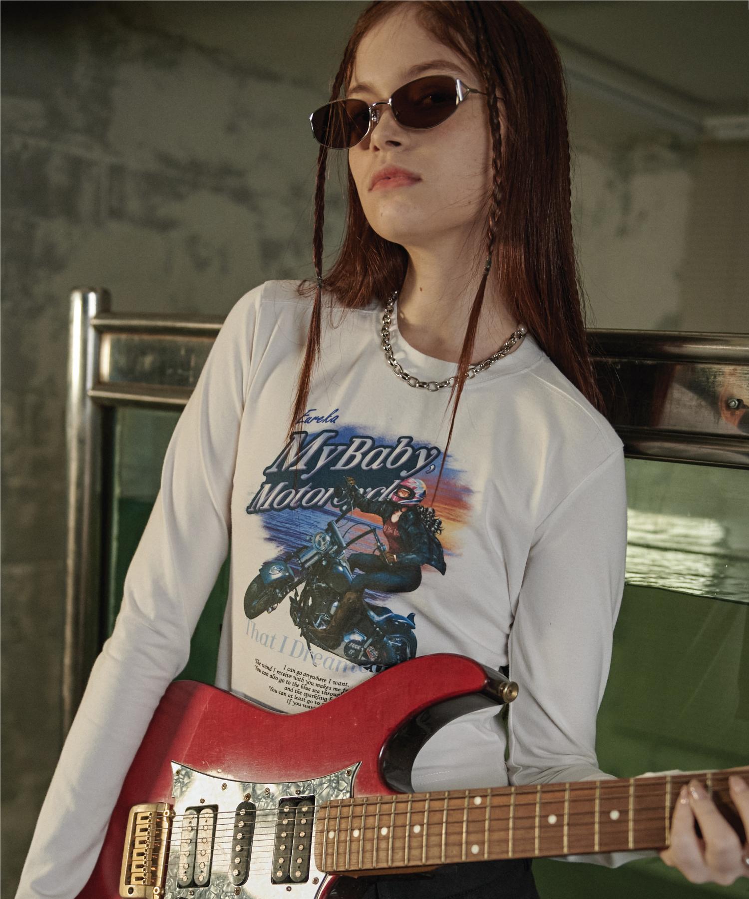 If You Want Motorcycle Long Sleeves White White/One