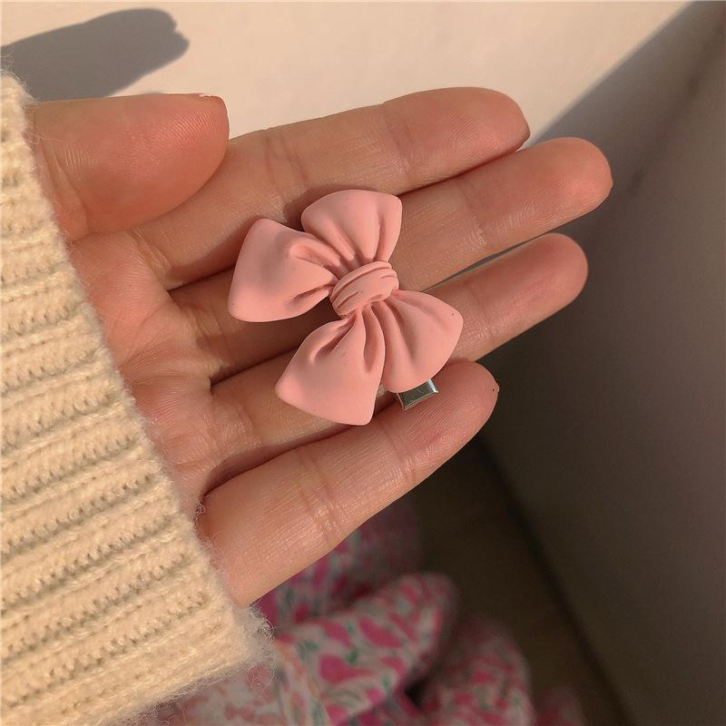 5Pcs Cute Girls Pink Rose Flower Heart Bow Peach Mini Hairpin Sweet Hair Braiding Clip Hair Styling Bobby Pin for Women