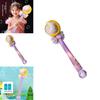 Childrens Moon Bubble Machine With Lightup Magic Wand For Girls Night Market Toy Play