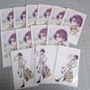 [USED] Hibari Watari 6th Anniversary Instax-style Card, Bonus Sticker