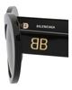 Balenciaga Asian BB0294SK Women's Sunglasses, Fit, 001, Black/Gray