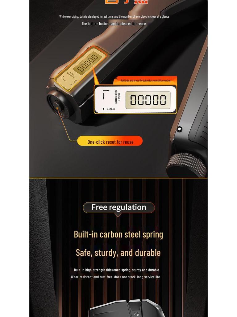 2024 Men's Electronic Grip & Wrist Strength Trainer with Counting